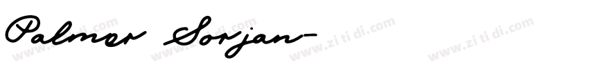Palmer Sorjan字体转换